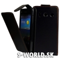 Kožený obal Huawei Ascend Y300 - Flip čierna