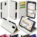 Kožený obal Samsung Galaxy Note III - Wallet biela
