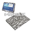 Kožený obal Samsung Galaxy Tab 3 10.1 - Zebra