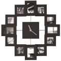 Rodinné fotohodiny – čierne