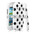 Silikónový obal Samsung Galaxy Fame - Polka Dots biela