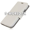 Kožený obal Samsung Galaxy S4 - Luxury Wallet biela