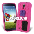 Silikónový obal Samsung Galaxy S4 - Tetris ružová