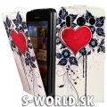Kožený obal Huawei Ascend G510 - Flip Heart