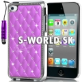 Zadný kryt iPod Touch 4G - Chrome Diamant - svetlo-fialová