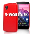 Silikónový obal LG Google Nexus 5 - Gel červená