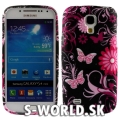 Silikónový obal Samsung Galaxy S4 Mini - Butterfly čierna