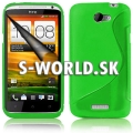 Silikónový obal HTC One X - TPU zelená