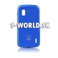 Silikónový obal LG Nexus 4 E960 - Jelly Glittery - modrá