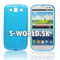Silikónový obal Samsung Galaxy S3 - Jelly modrá