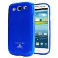 Silikónový obal Samsung Galaxy S3 - Jelly Glittery - modrá