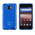 Silikónový obal Samsung Galaxy S II - Jelly Glittery - modrá