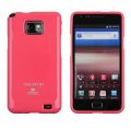 Silikónový obal Samsung Galaxy S II - Jelly Glittery - ružová