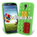 Silikónový obal Samsung Galaxy S4 - Tetris zelená