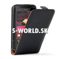 Kožený obal HTC Desire 200 - Flip čierna