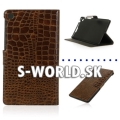 Kožený obal Asus Google Nexus 7 2GEN - Croco Wallet - hnedá