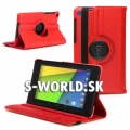 Kožený obal Asus Google Nexus 7 2GEN - Rotate červená
