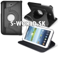 Kožený obal Samsung Galaxy Tab 3 7.0 - Rotate čierna