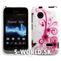 Silikónový obal Sony Xperia Tipo ST21i - Swirl ružová