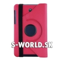 Kožený obal Asus MeMO Pad HD 7 ME173X - Rotate ružová
