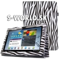 Kožený obal Samsung Galaxy Tab 2 10.1 - Zebra