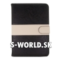 Kožený obal Samsung Galaxy Tab 3 10.1 - Premium Wallet - čierna