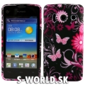 Silikónový obal Huawei Ascend Y300 - Butterfly čierna