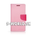 Kožený obal Samsung Galaxy S4 - Diary - ružová