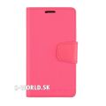 Diárové kožené puzdro SONATA pre Samsung Galaxy S5 (G900) -  ružová