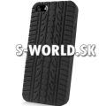 Silikónový obal iPhone 5 - Tire čierna