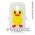 Silikónový obal Samsung Galaxy S4 - Penguin biela