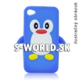 Silikónový obal Samsung Galaxy S4 - Penguin modrá