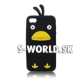 Silikónový obal iPhone 5 - Chicken čierna