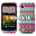 Silikónový obal HTC Desire X - Aztec Tribal 2