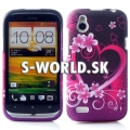 Silikónový obal HTC Desire X - Love Heart