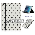 Kožený obal iPad 5/ iPad Air - Clover Leaf - biela
