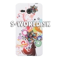 Silikónový obal Huawei Ascend Y530 - Swirl Multi - biela