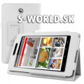 Kožený obal Asus FonePad ME371MG - Stand - biela