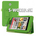 Kožený obal Asus FonePad ME371MG - Stand - zelená
