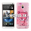 Zadný kryt HTC One Mini M4 - Teddy - ružová