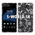 Silikónový obal Sony Xperia M2 - Swirl - čierna