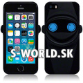 Silikónový obal iPhone 5 - Ninja čierna