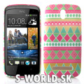 Silikónový obal HTC Desire 500 - Aztec Tribal 2