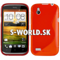 Silikónový obal HTC Desire X - TPU - červená