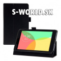 Kožený obal LG G Pad 8.0 (V490) - Stand - čierna