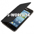 Kožený obal Samsung Galaxy S2 - Flip Cover - čierna