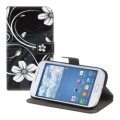 Kožený obal Samsung Galaxy Grand Neo / Duos - Swirl čierna