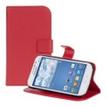 Kožený obal Samsung Galaxy Grand Neo / Duos - Wallet - červená