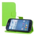 Kožený obal Samsung Galaxy Grand Neo / Duos - Wallet – zelená