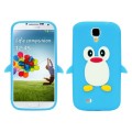 Silikónový obal Samsung Galaxy S4 - Penguin svetlo-modrá